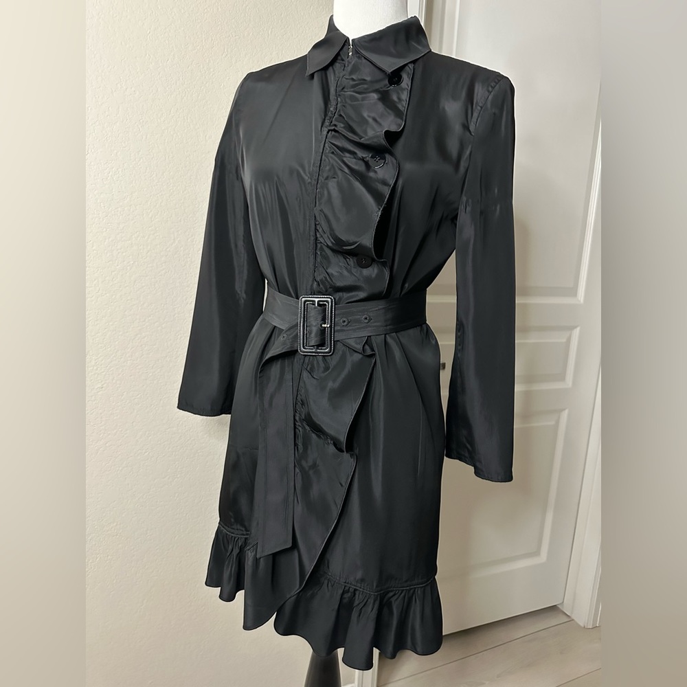 Dolce Gabbana black coat jacket duster - Picture 1 of 15
